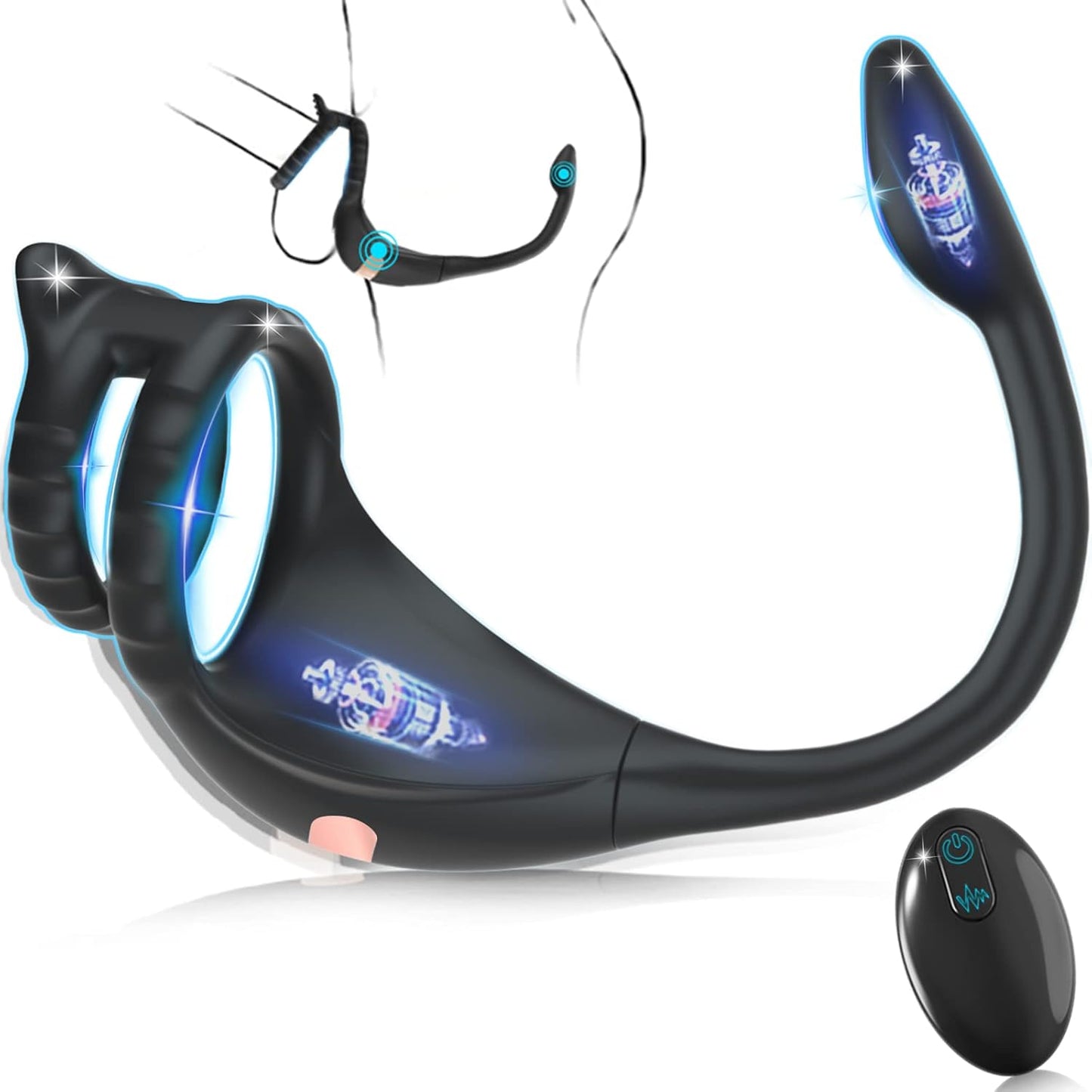 🔥 Hot Sale 70% OFF 💪 ViroX 3in1 Prostate & Ring Control Massager