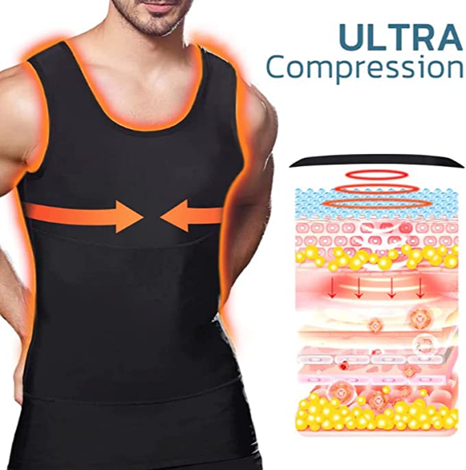 MenSlim Gynecomastia Compression  Suptruck TankTop