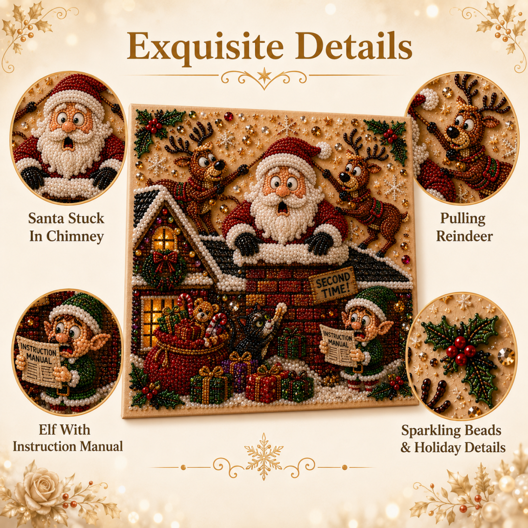🎅 CHRISTMAS SALE 70% OFF🎄 Funny Christmas Eve 3D Pearl Art DIY Kit