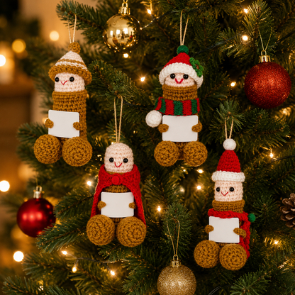 🎃 Halloween SALE 70% OFF 👻 Peni Jolly Handmade Crochet Christmas Little Buddies Set – Funny Christmas Decoration & Gift