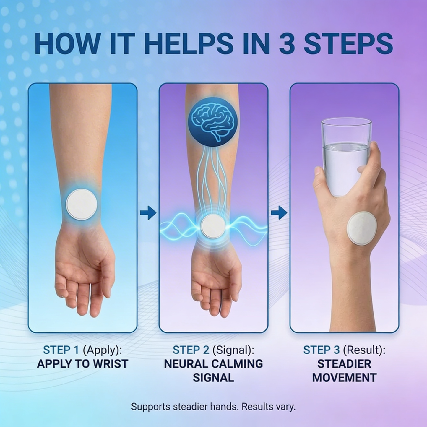 🔥 Hot Sale 70% OFF 🔥 Steadix™ Hands Tremor Control Patch | Drug-Free, Non-Invasive