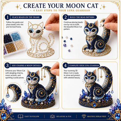 ✨ EARLY CHRISTMAS SALE 70% OFF 🌙 7 Moonlight Celestial Guardians 3D Bead Art DIY Kit