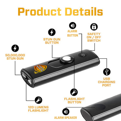 🚨2025 EXCLUSIVE SALE: 70% OFF⏳Suptruck™ SmartSafe 3-in-1 Stun Alert Keychain⚡50M Volt & 130dB Alarm Your Ultimate Self-Defense Companion!