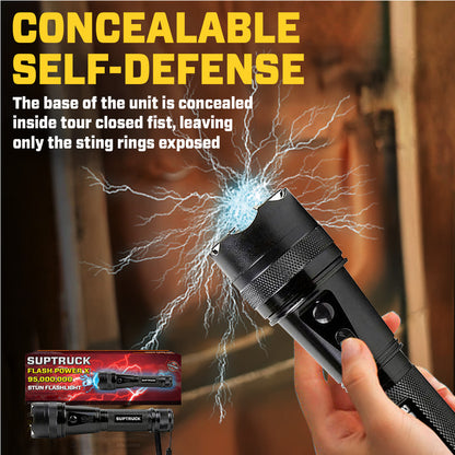 💥 2026 Hot Deals 75% OFF ️🔦 SUPTRUCK™ Flash Power X95 Hi-Tech Flashlight ⚡ Defend with Max Power
