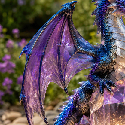 ⏰ LIMITED-TIME 49% OFF 🔥 Amethyst Crystal Dragon Solar Garden Light