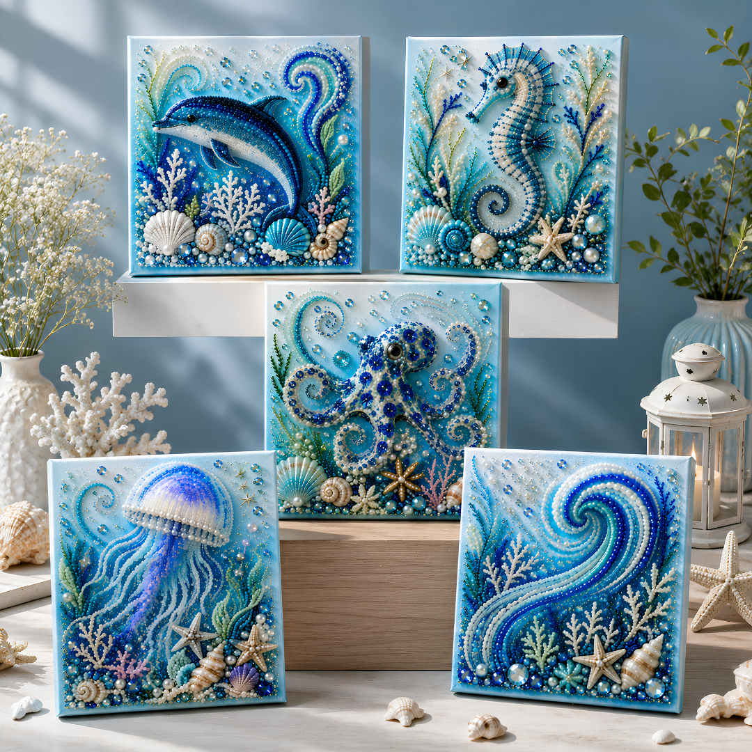 🔥 LIMITED TIME 49% OFF 🌊 Ocean Dreams DIY Pearl Art Kit ✨