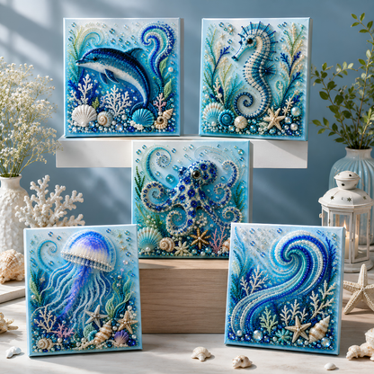 🔥 LIMITED TIME 49% OFF 🌊 Ocean Dreams DIY Pearl Art Kit ✨