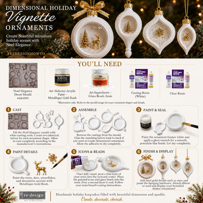 🎄 HOLIDAY 49% OFF ⛄ NOEL ELEGANCE Baubles - Silicone Molds for Christmas Crafts
