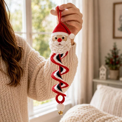 🎄 Early Christmas 49% OFF ✨ Crochet Spiral Snowman Ornament Pattern DIY Kit