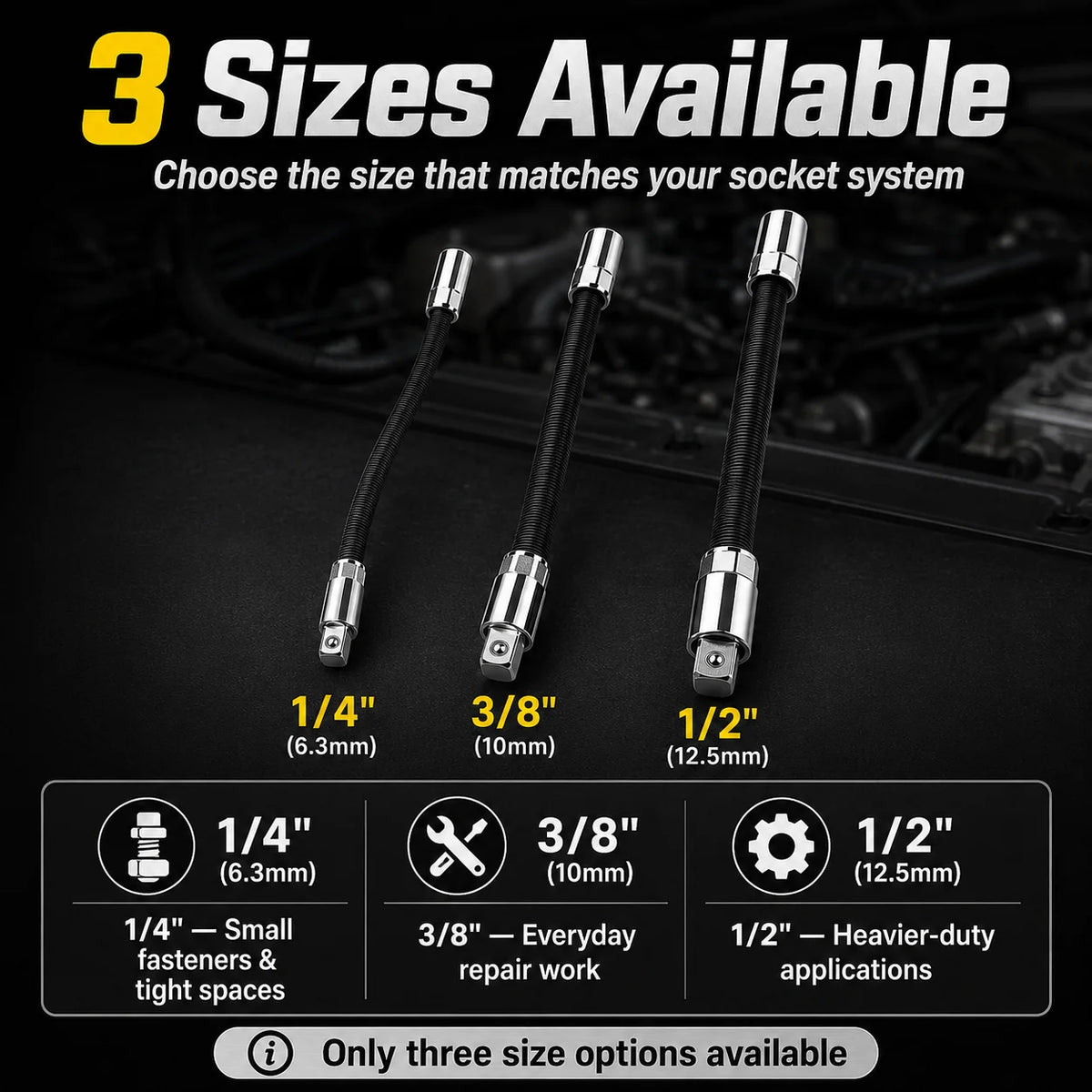 🚗 HOT SALE 49% OFF 🔥 Flexible Socket Extension Rod Tool Set For Tight Spaces