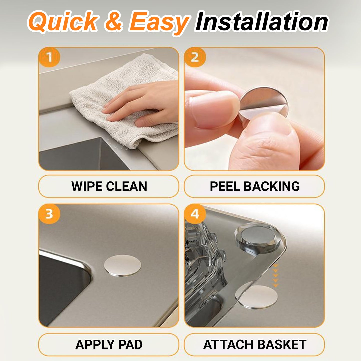 2026 Upgraded Magnetic Sink Drain Basket