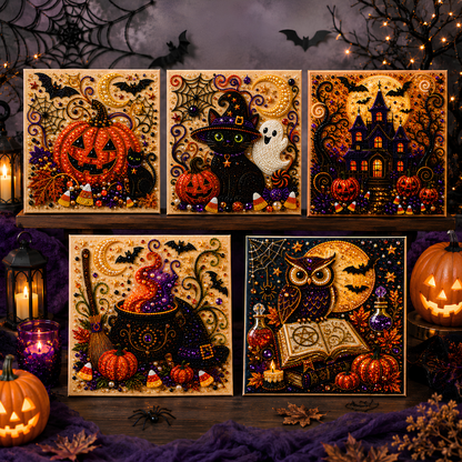 🎃 HALLOWEEN SALE 49% OFF 👻 Halloween Sparkle DIY Pearl Art Kit ✨