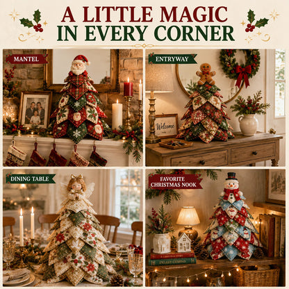 ☃️ LAST DAY 59% OFF 🎄 6 DIY Quilted Christmas Tree Kit