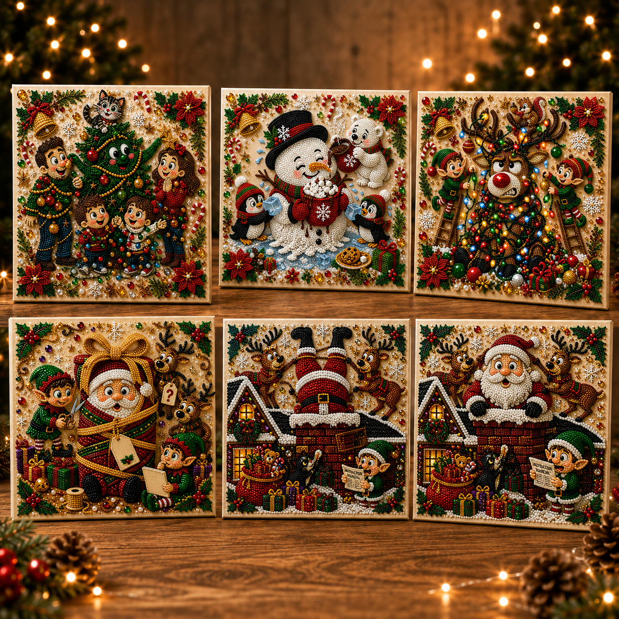 🎅 CHRISTMAS SALE 70% OFF🎄 Funny Christmas Eve 3D Pearl Art DIY Kit