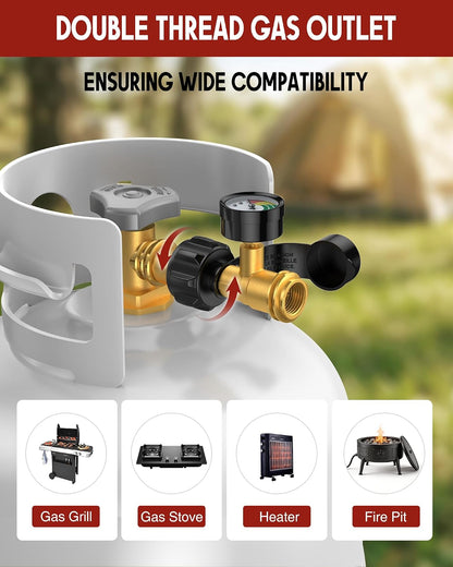 LAST DAY 49% OFF 🔥 Universal 2IN1 Propane Tank Gauge for 5-40 Pound LP Tanks