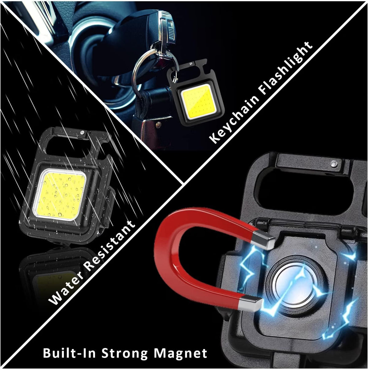 🌲Early Christmas 49% OFF ✨ Mini Rechargeable COB Keychain Work Light