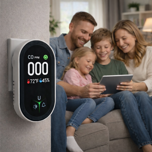 🛡️ 2026 Upgraded 70% OFF 🔔 ALERTSAFE™ 4in1 Safety CO Detector ⚠️ Air Safety Monitor
