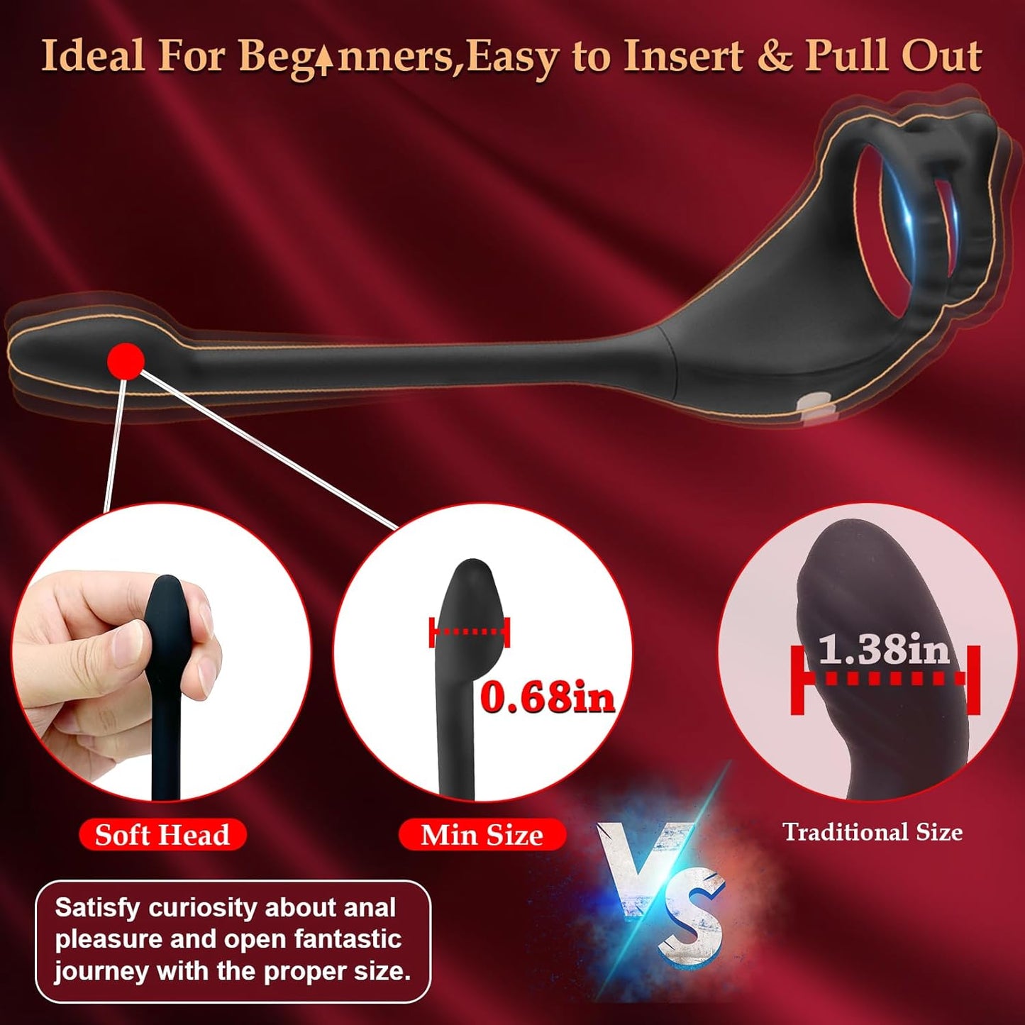 🔥 Hot Sale 70% OFF 💪 ViroX 3in1 Prostate & Ring Control Massager
