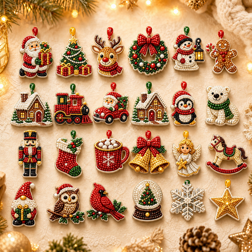 🔥 XMAS DEAL ALERT  70% OFF🔥 2026 Christmas DIY Advent Calendar Pearl Art Kit – Hanging Christmas Decorations & Holiday Decor