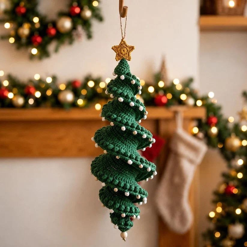 🎄 Early Christmas 49% OFF ✨ Crochet Spiral Snowman Ornament Pattern DIY Kit