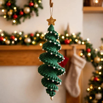 🎄 Early Christmas 49% OFF ✨ Crochet Spiral Snowman Ornament Pattern DIY Kit