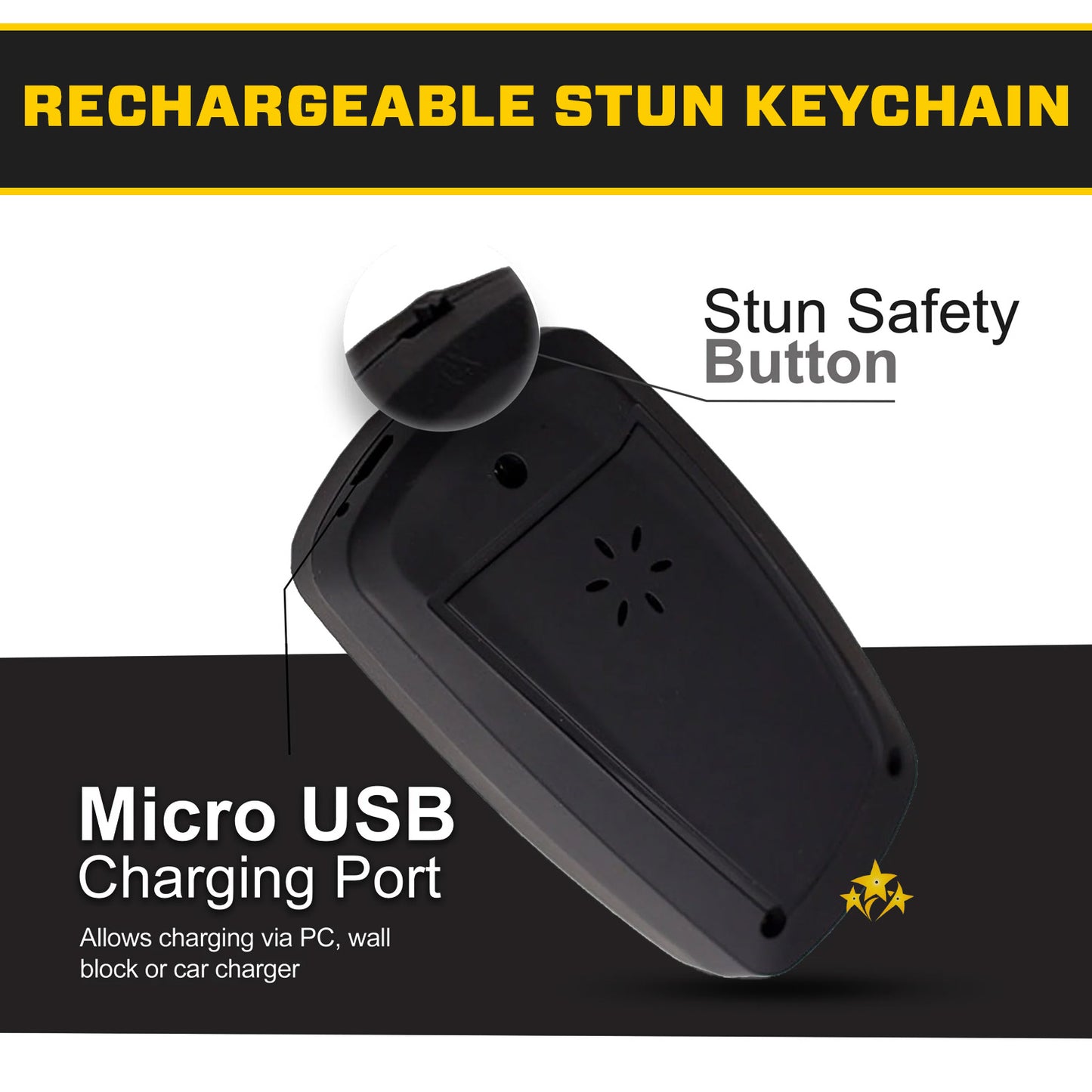 🛡️ 2025 Safety Alert 75% OFF ⚡️ VOLTIC V77 3in1 Stun & Flashlight & Alarm Car Keychain