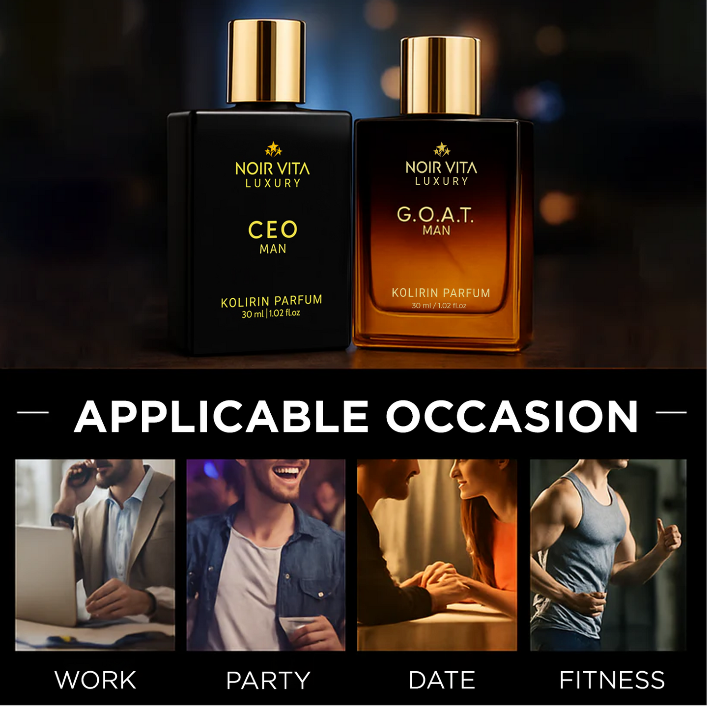 ❄️ Christmas Sale 70% ️OFF 🔥 KOLIRIN™ NOIR VITA Luxury Men Parfum