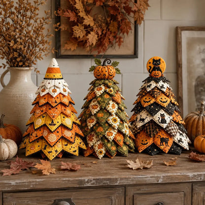 🔥 LAST DAY 59% OFF 🎃 Halloween Quilted Fabric Tree DIY Kit