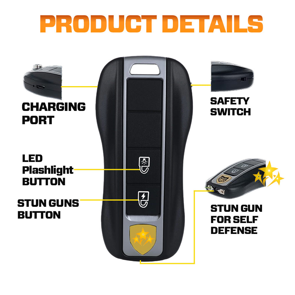 🛡️ 2025 Safety Alert 75% OFF ⚡️ SAFION V57 Stun Flashlight Car Key🔥Protection Anytime, Anywhere
