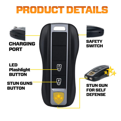 🛡️ 2025 Safety Alert 75% OFF ⚡️ SAFION V57 Stun Flashlight Car Key🔥Protection Anytime, Anywhere
