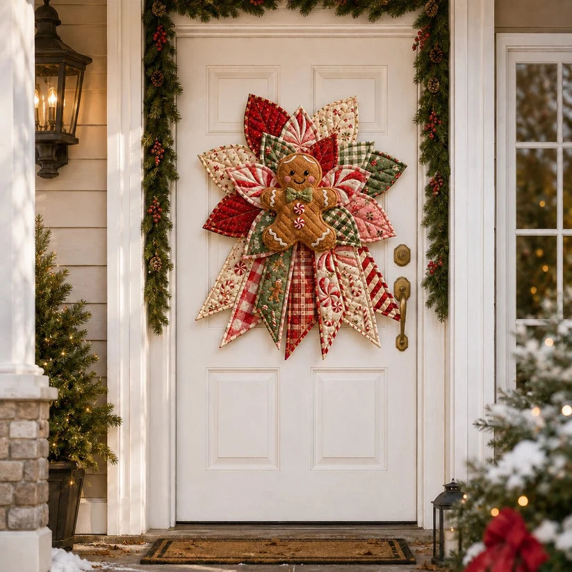 🎄 HOLIDAY 49% OFF ⛄ Festive Quilted Christmas Door Hanging DIY Sewing Kit