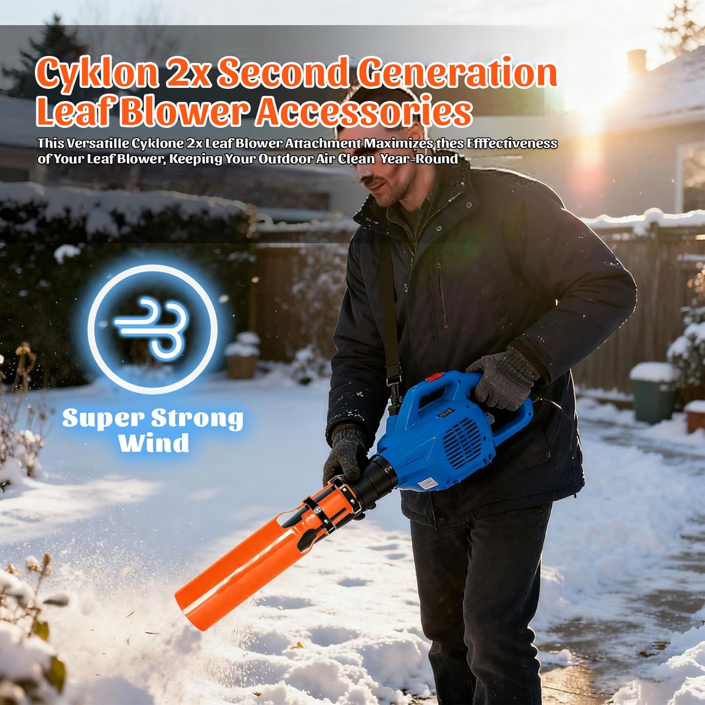 ❄️ Early Christmas Sale 70% OFF 💨 2026 CYKLON2X Blower Air Booster ⚡ Instantly Double Your Blower Power!