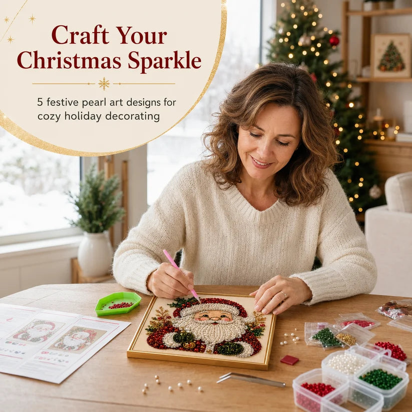 🔥 EARLY CHRISTMAS SALE 49% OFF 🎄 Holiday DIY Diamond Pearl Painting Art Kit