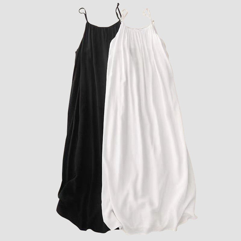 ✨ Adjustable Elegance ✨ Spaghetti Strap Open Back Maxi Dress