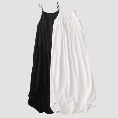 ✨ Adjustable Elegance ✨ Spaghetti Strap Open Back Maxi Dress