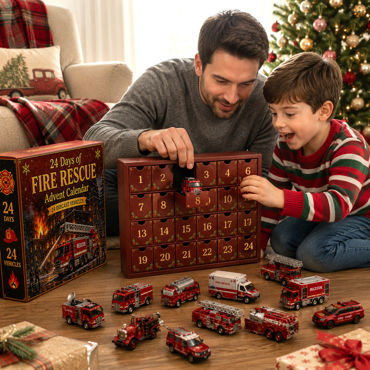 🎄 Early Christmas 49% OFF 🚒 2026 Christmas Fire Rescue - 24 Days Of Fire Rescue Surprises 🎁