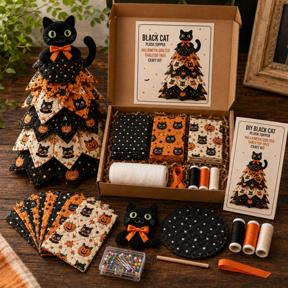 🔥 LAST DAY 59% OFF 🎃 Halloween Quilted Fabric Tree DIY Kit