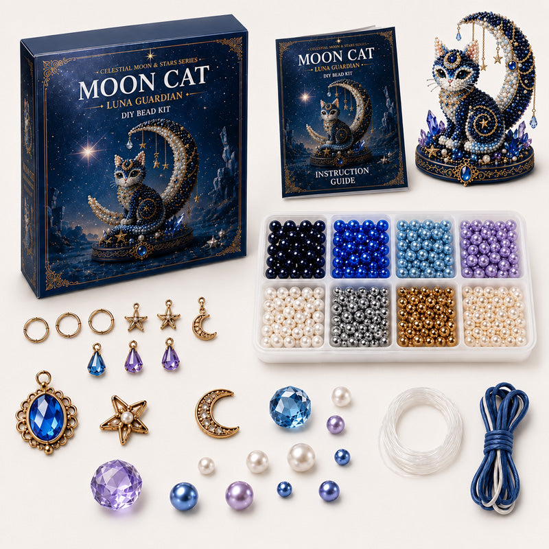 ✨ EARLY CHRISTMAS SALE 70% OFF 🌙 7 Moonlight Celestial Guardians 3D Bead Art DIY Kit