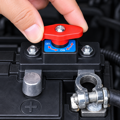 ⚡2026 HOT DEAL 70% OFF🔋 Heavy Duty Anti-Leakage Battery Disconnect Switch – Pure Copper, Anti-Drain Protection ⚡
