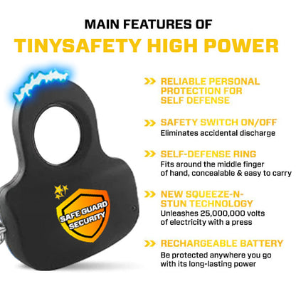 ️🎉 2025 Limited Offer 70% ️⏳ SUPTRUCK™ TinySafety Extreme 28,000,000 Knuckle Stun Grip ⚡ Ultimate Self-Defense Stun Ring