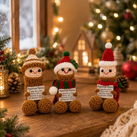 Set 3 Christmas Buddies with Hat