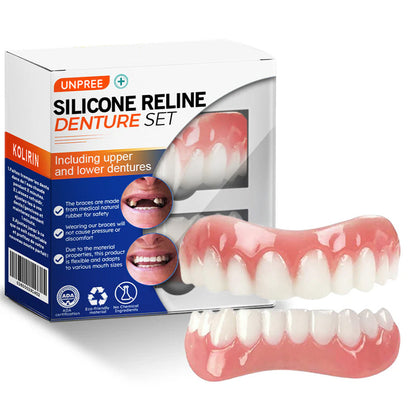 💥 2025 Limited 70% OFF ️⏳ UNPREE™ Kolirin Silicone Reline Denture Set