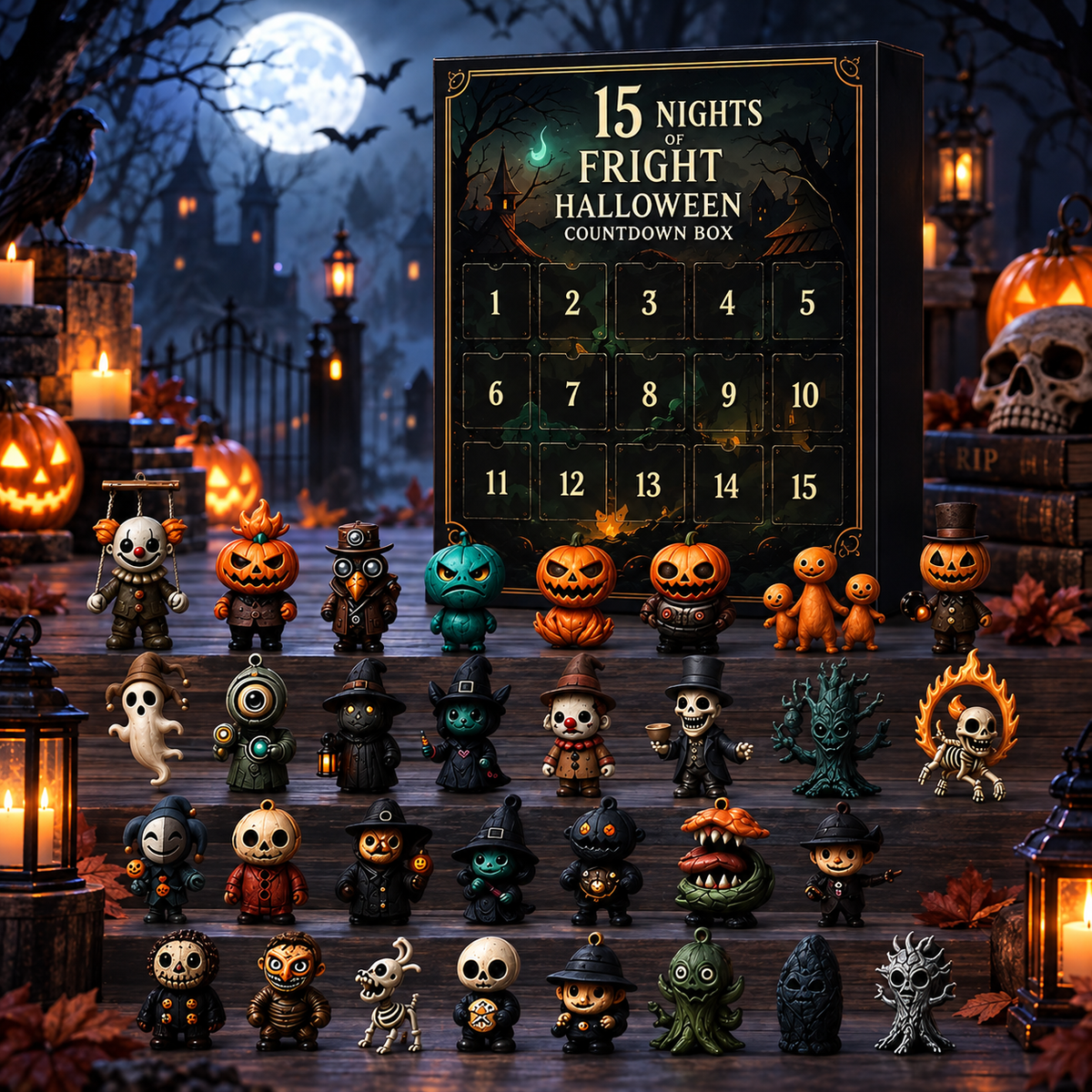 🎃 EARLY HALLOWEEN SALE 49% OFF 🔥 Halloween 31-Night Mystery Countdown Box