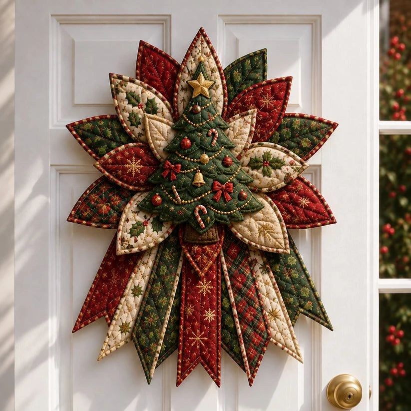 🎄 HOLIDAY 49% OFF ⛄ Festive Quilted Christmas Door Hanging DIY Sewing Kit