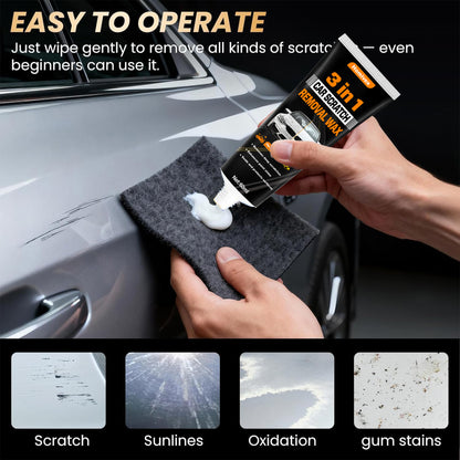🔥 Hot Sale 70% OFF 🔥 Homivex™ 3 in 1 Car Scratch Remover Wax For All Vehicles