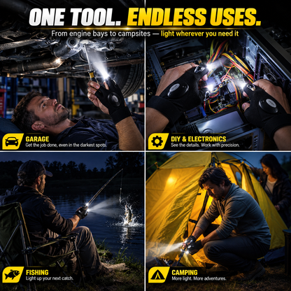 🔥 LAST DAY 49% OFF ⚡ 2026 Upgrade Hands-Free LED Flashlight Gloves