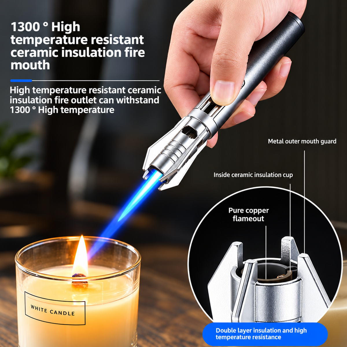 🔥2026 HOT DEAL 70% OFF🔥FireForge™ Multipurpose 1300°C Jet Torch – Light, Heat & Emergency Ready