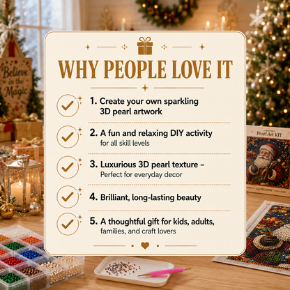 🔥 CHRISTMAS PRE-SALE 49% OFF 🎅 5D Santa Claus DIY Pearl Painting Art Kit