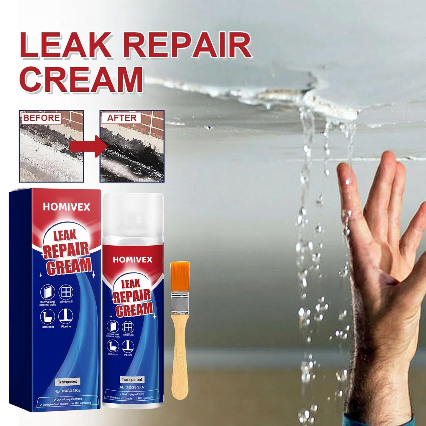 🔥 Hot Sale 70% OFF 🔥 Homivex Leak Repair Waterproof Sealant Spray