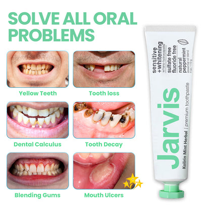 💥 2025 Mega Sale 70% OFF ️🦷 Jarvis™ Kolirin Mint Herbal Toothpaste - Solve all Oral Problems